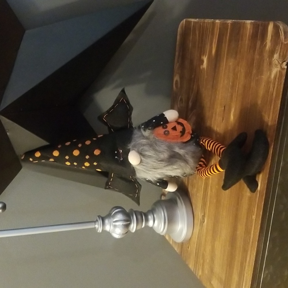 Halloween Gnome with Batwings / Pumpkin New with Tags